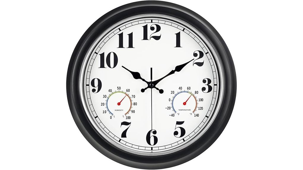 vintage 13 weather clock