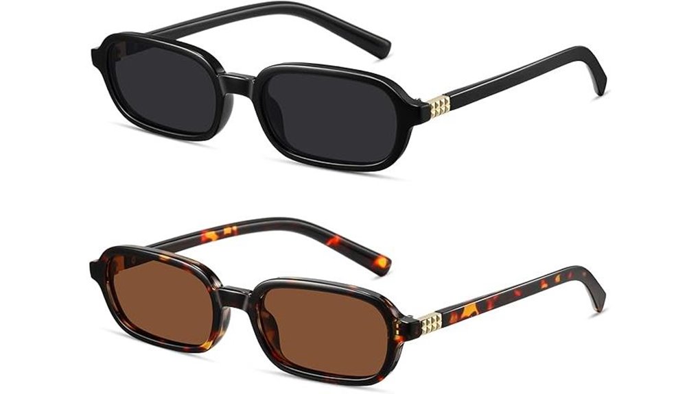 vintage 90s rectangle sunglasses
