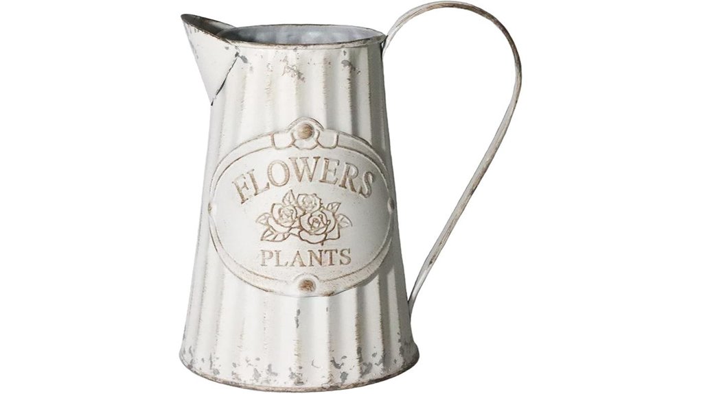 vintage retro galvanized pitcher
