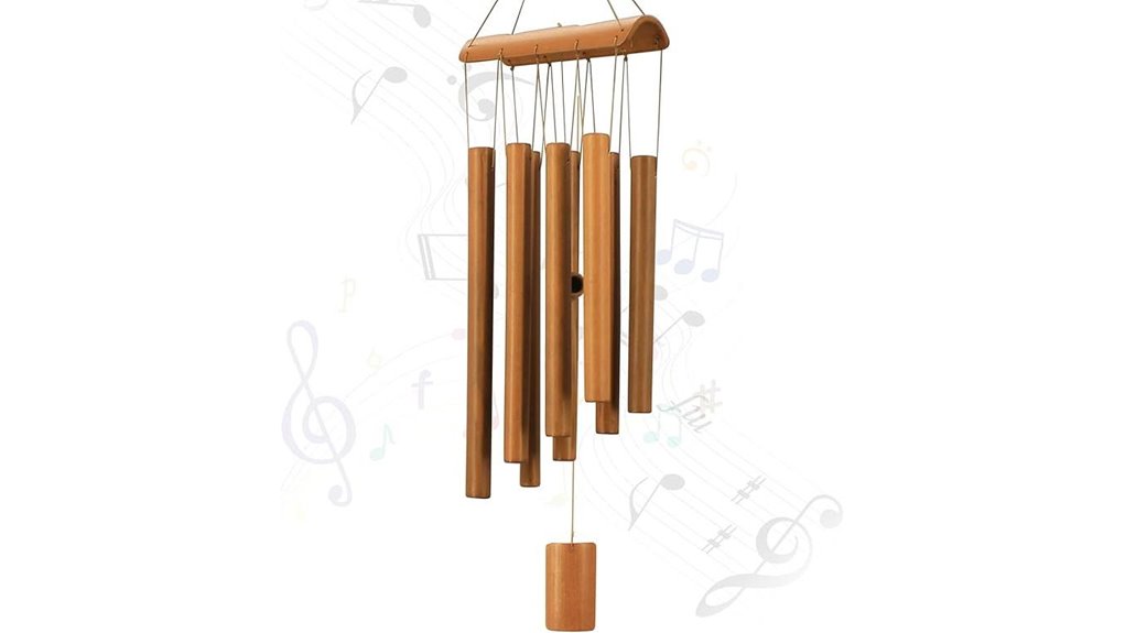 virekm bamboo wind chimes