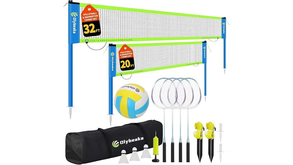 volleyball badminton combo net