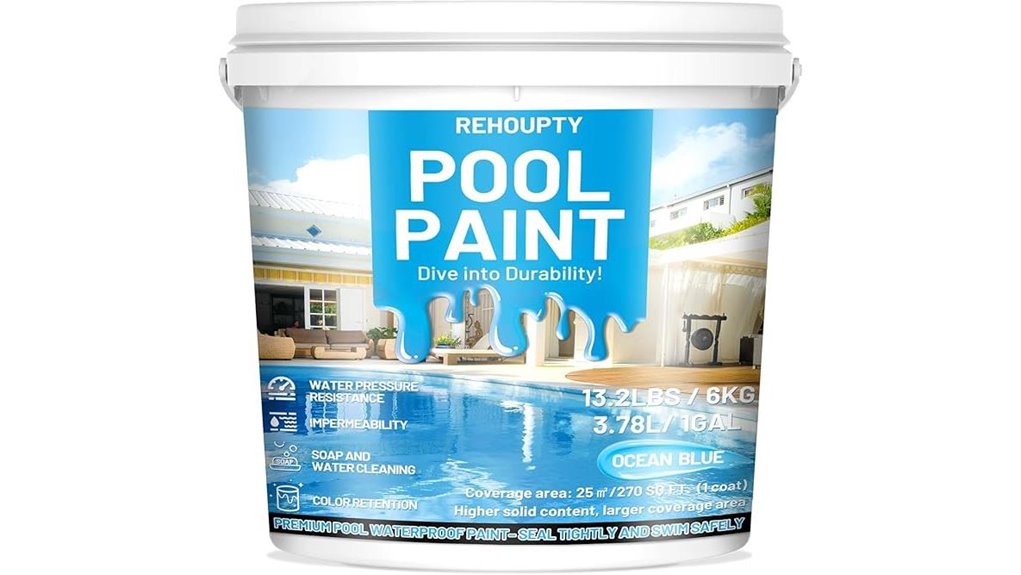 water based ocean blue pool