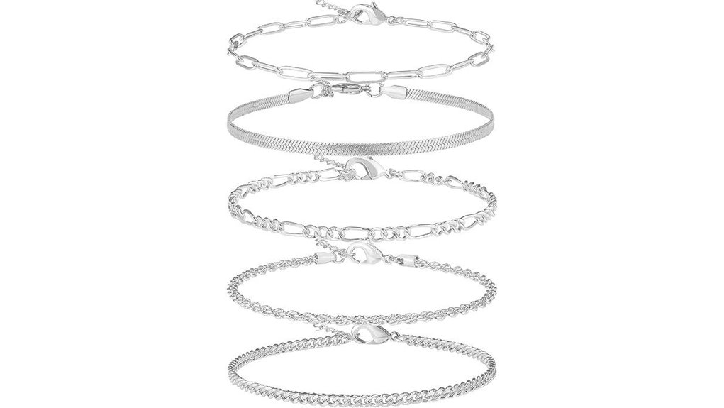 water resistant cuban link anklet