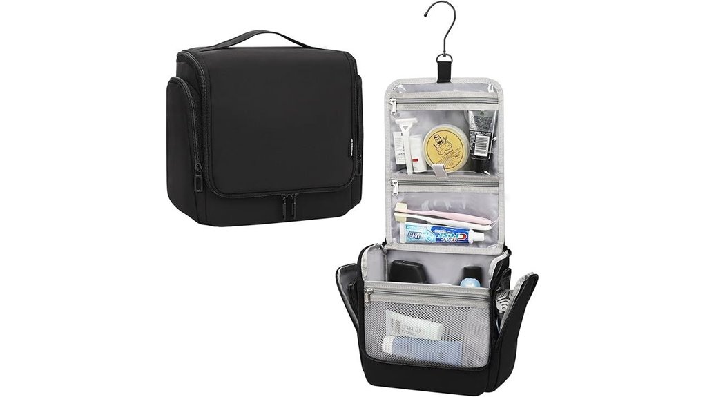 water resistant hanging toiletry bag