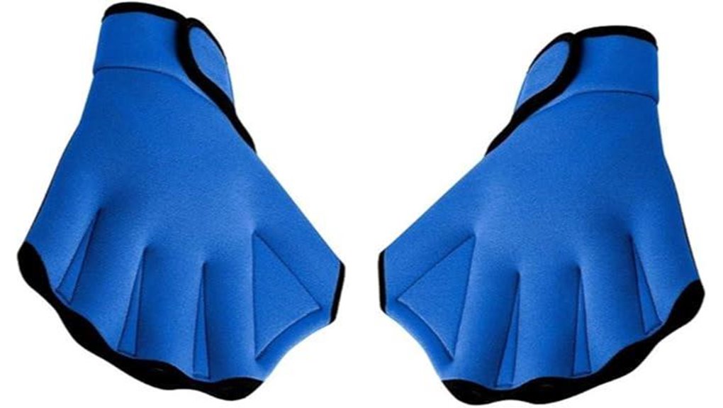 water resistant swim training gloves