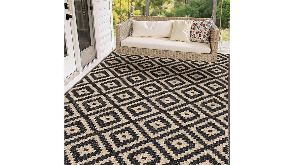 waterproof 5x8 reversible rug