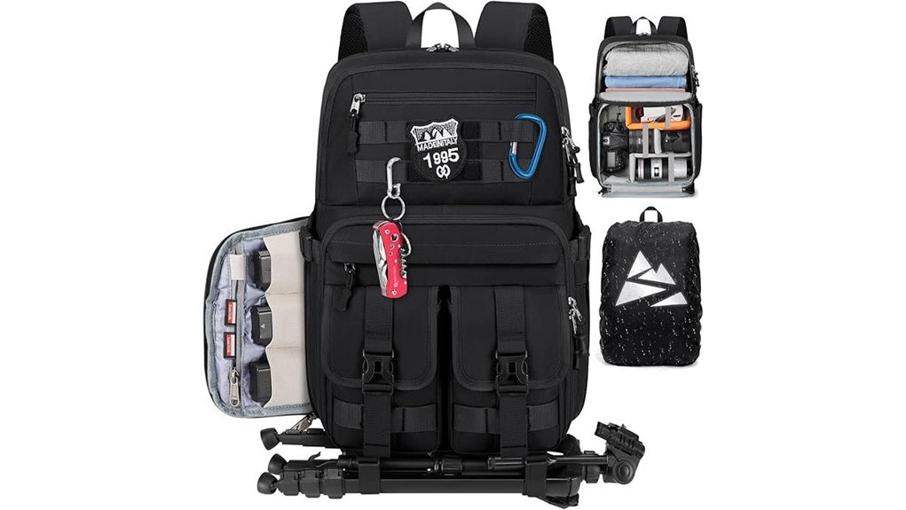 waterproof camera backpack tripod