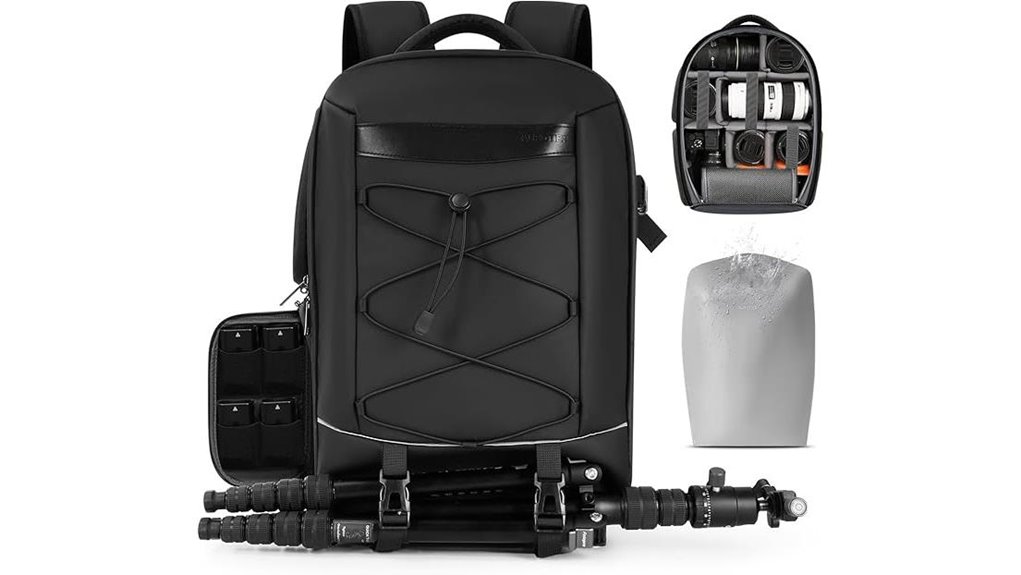 waterproof dslr backpack tripod