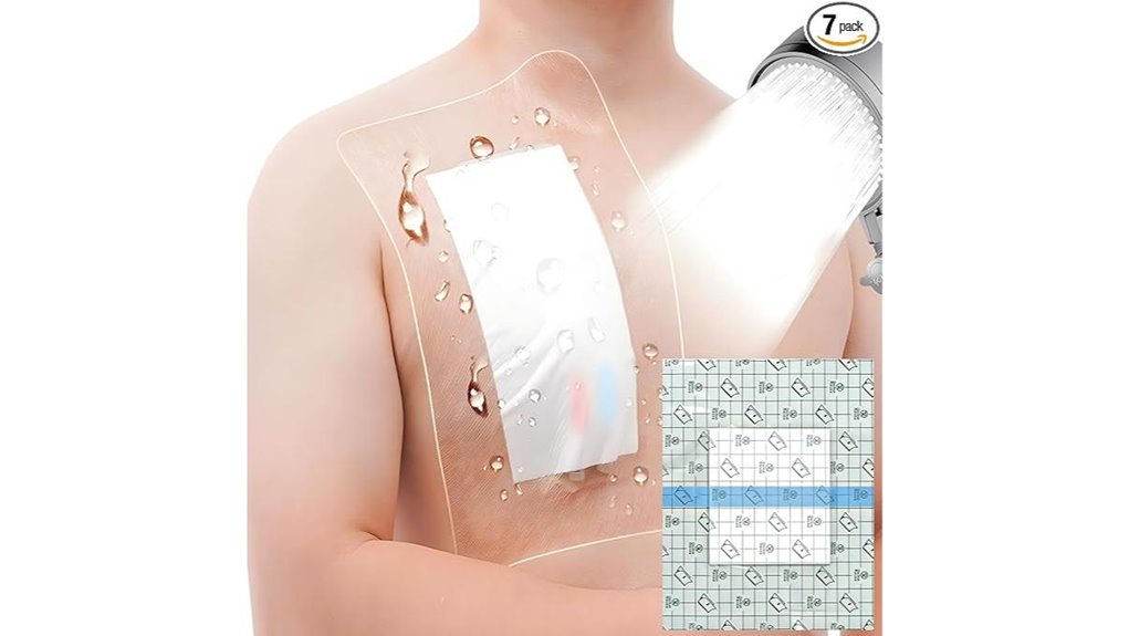 waterproof glue free shower bandages