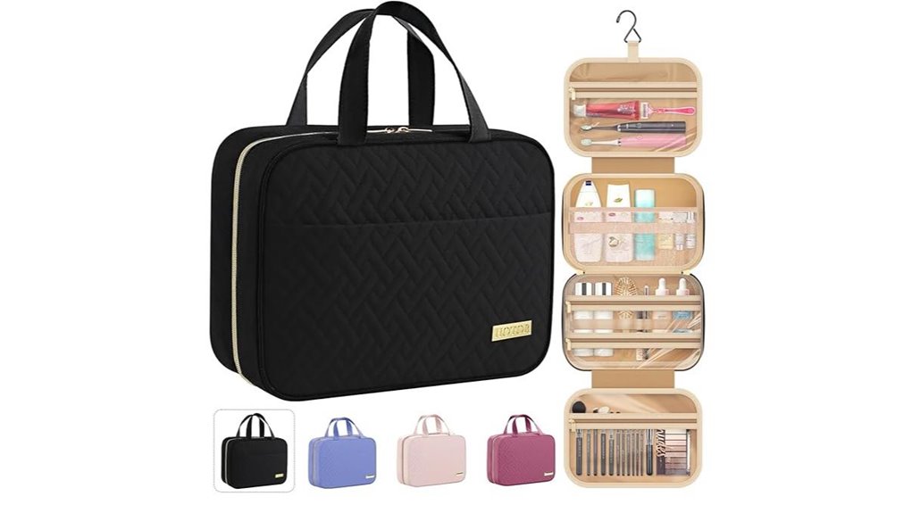 waterproof hanging toiletry bag