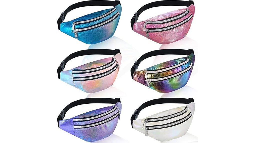 waterproof holographic waist pack