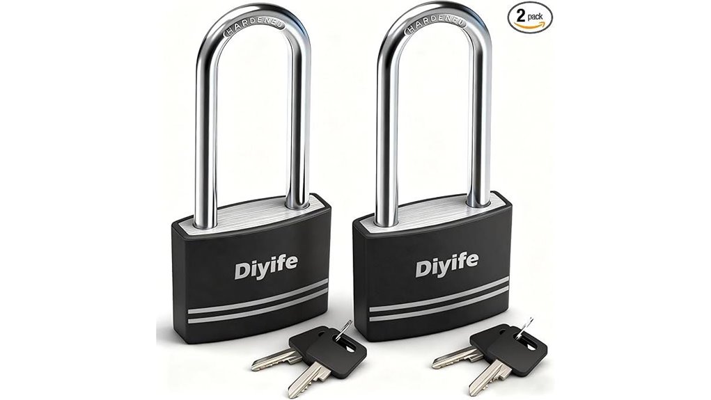 waterproof long shackle padlock