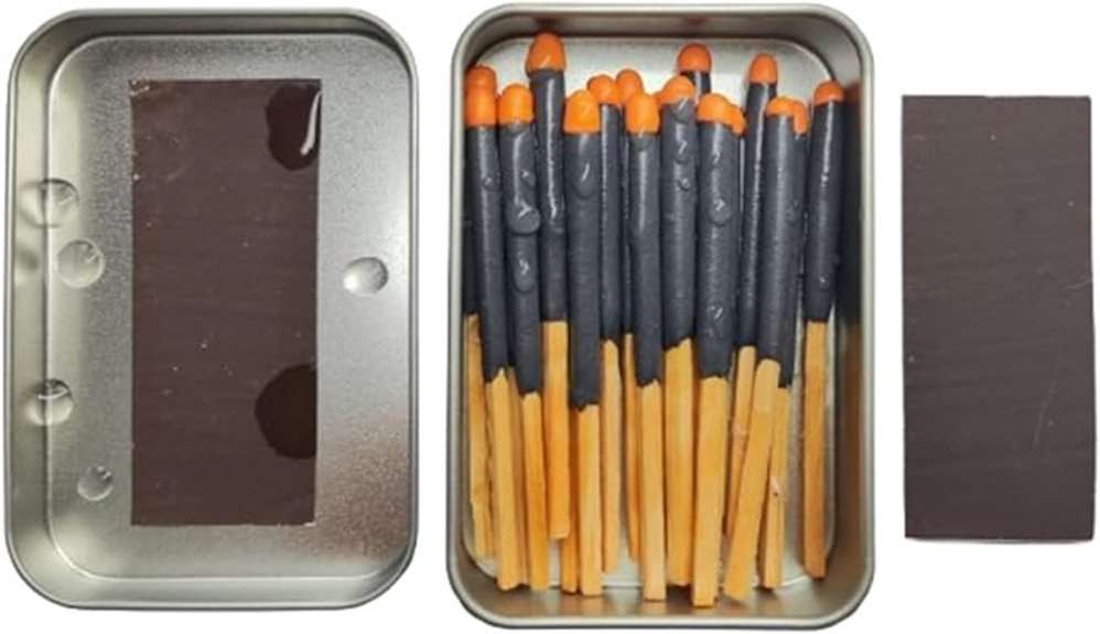 waterproof match kit striker