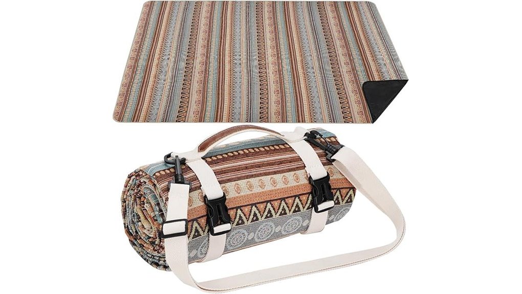 waterproof picnic blanket strap