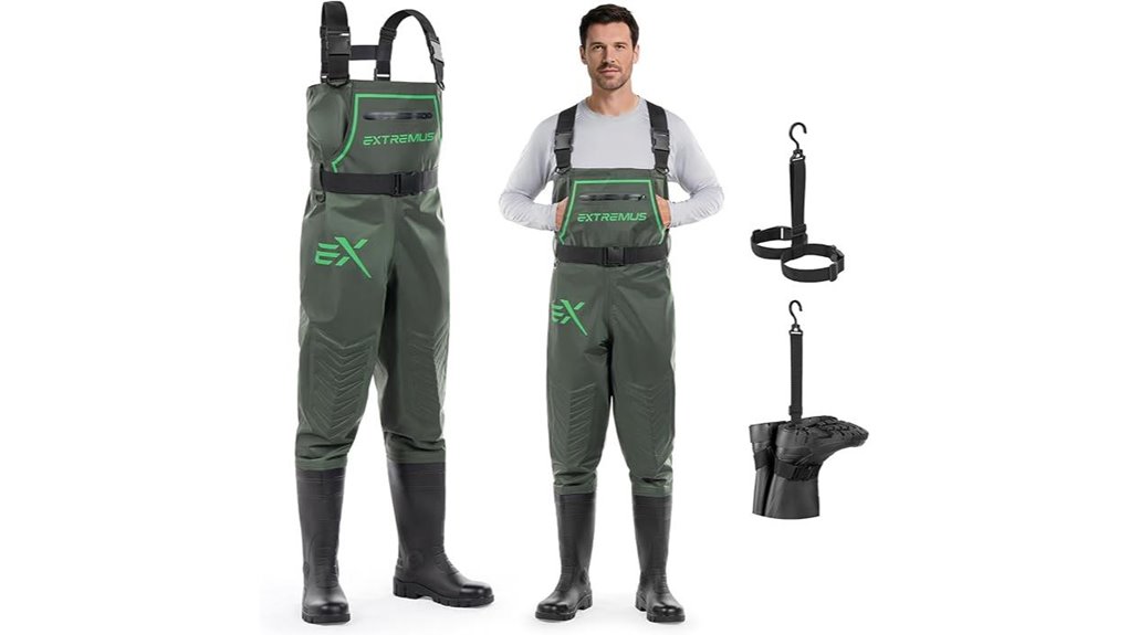 waterproof pvc fishing waders