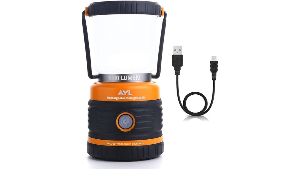 waterproof rechargeable 1800lm lantern