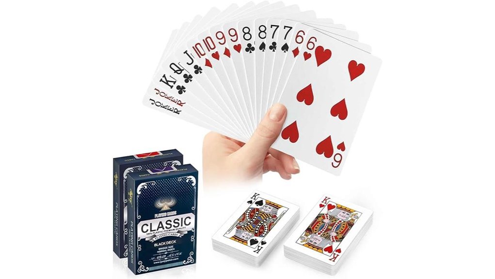 waterproof red black card pack