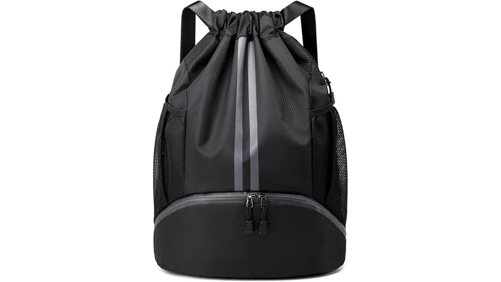 waterproof shoes compartment bag