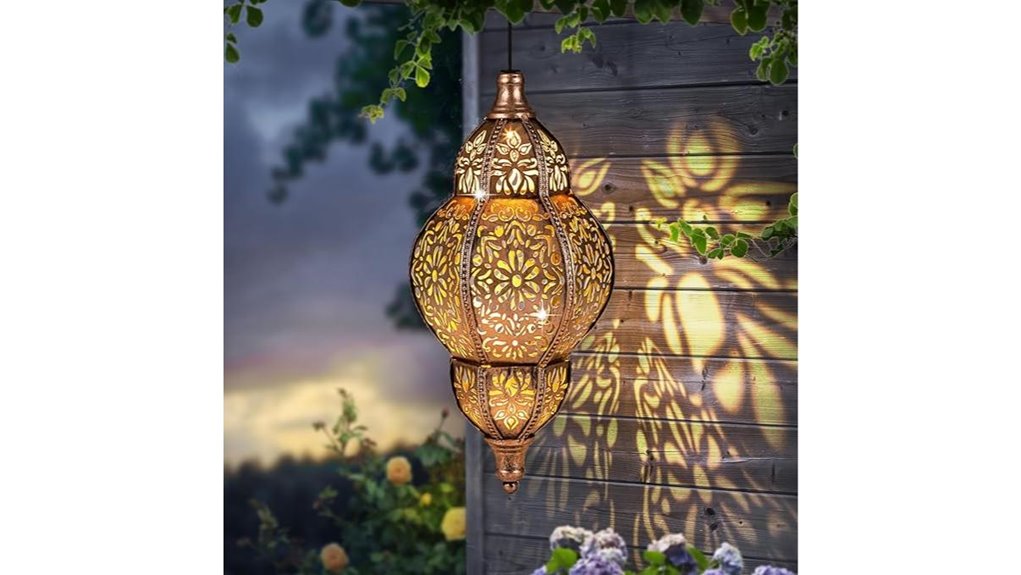 waterproof solar garden lantern