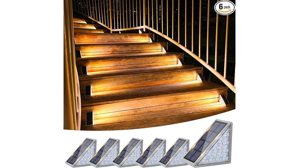 waterproof solar stair lights