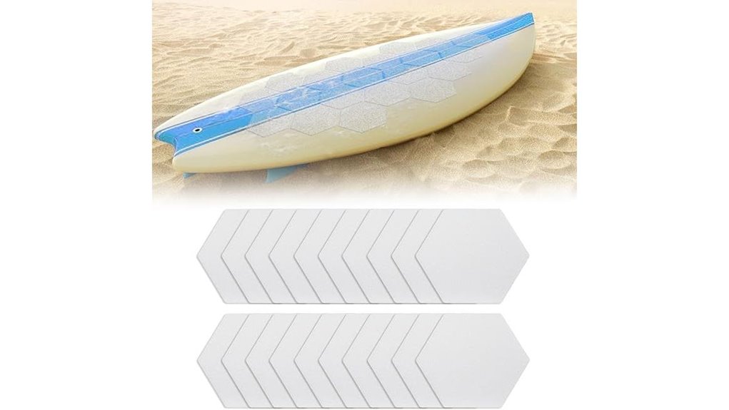 waxless hexagon surfboard pad