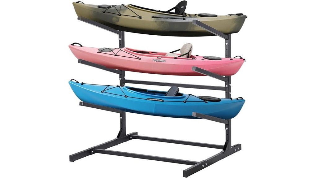 weatherproof adjustable kayak rack