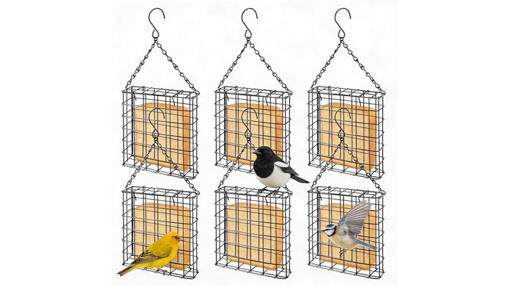 weatherproof black six pack feeders