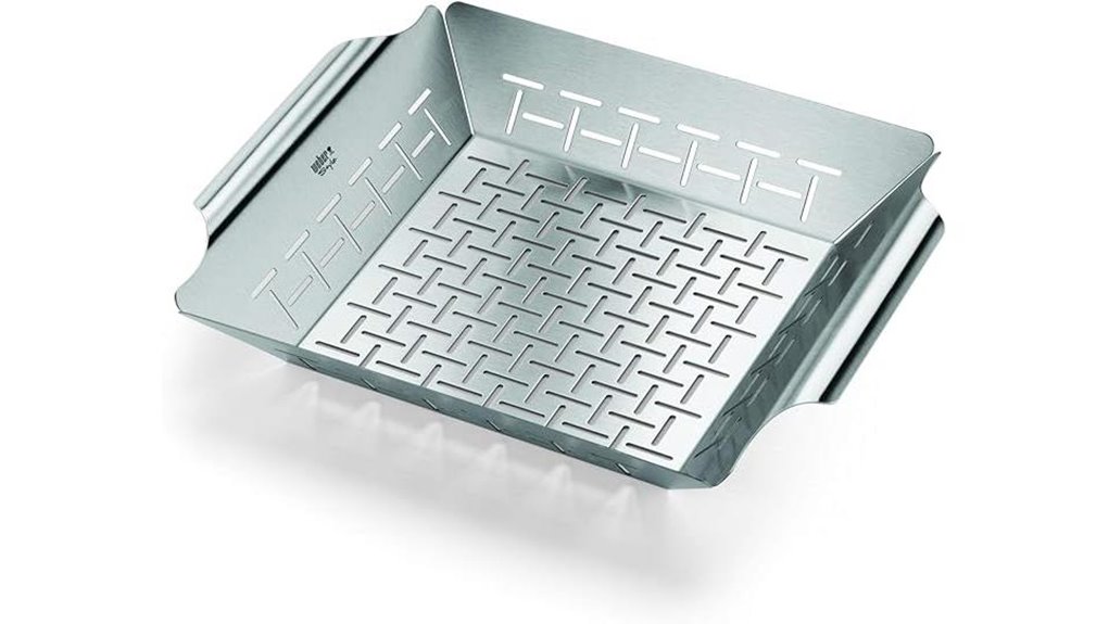 weber deluxe stainless basket