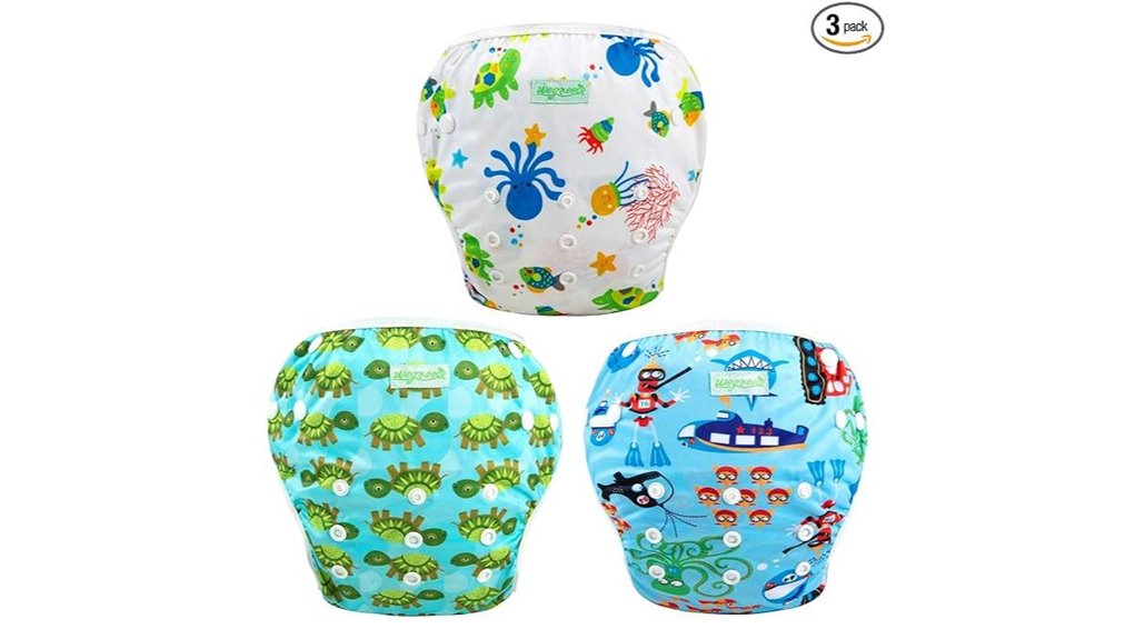 wegreeco 3 pack swim diapers