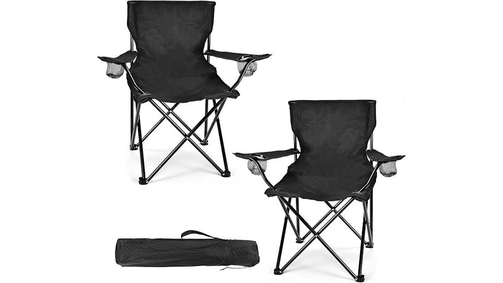 weidiorme 2 pack lightweight chairs