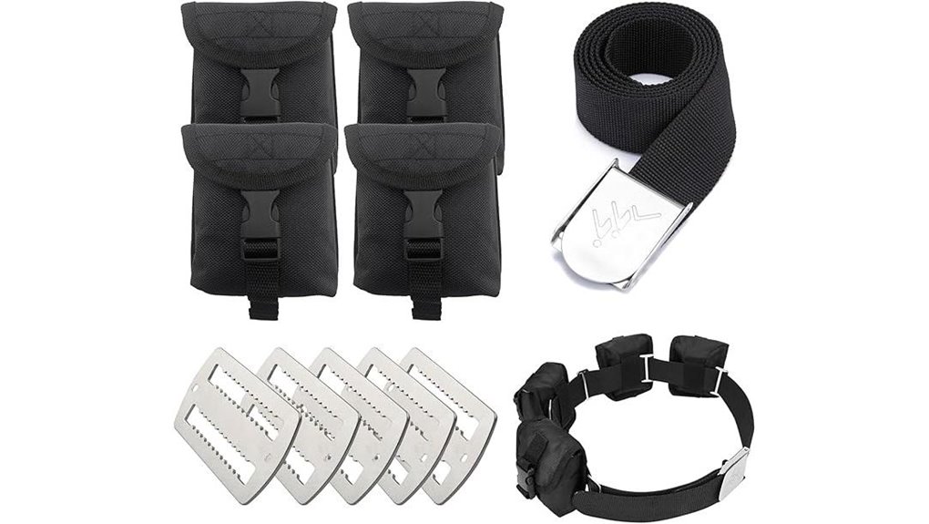 weight pocketed dive belt kit
