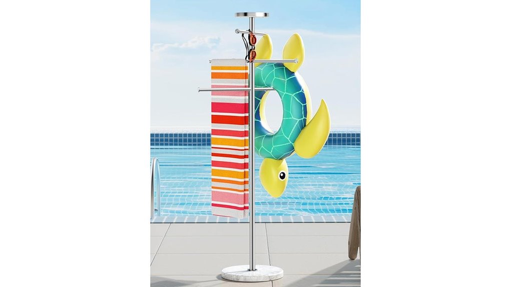 weighted marble outdoor rack