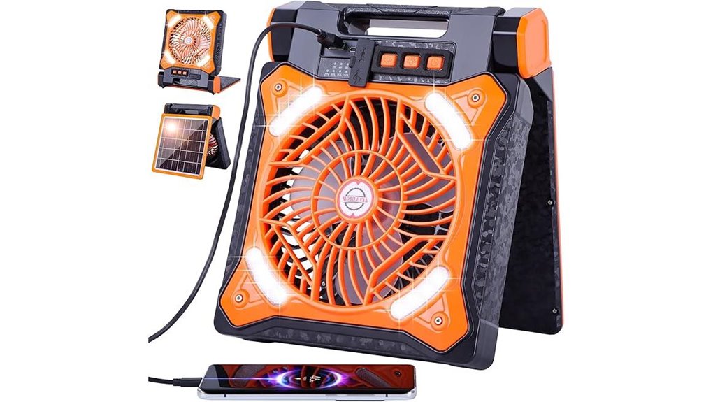 westtree solar fan lantern