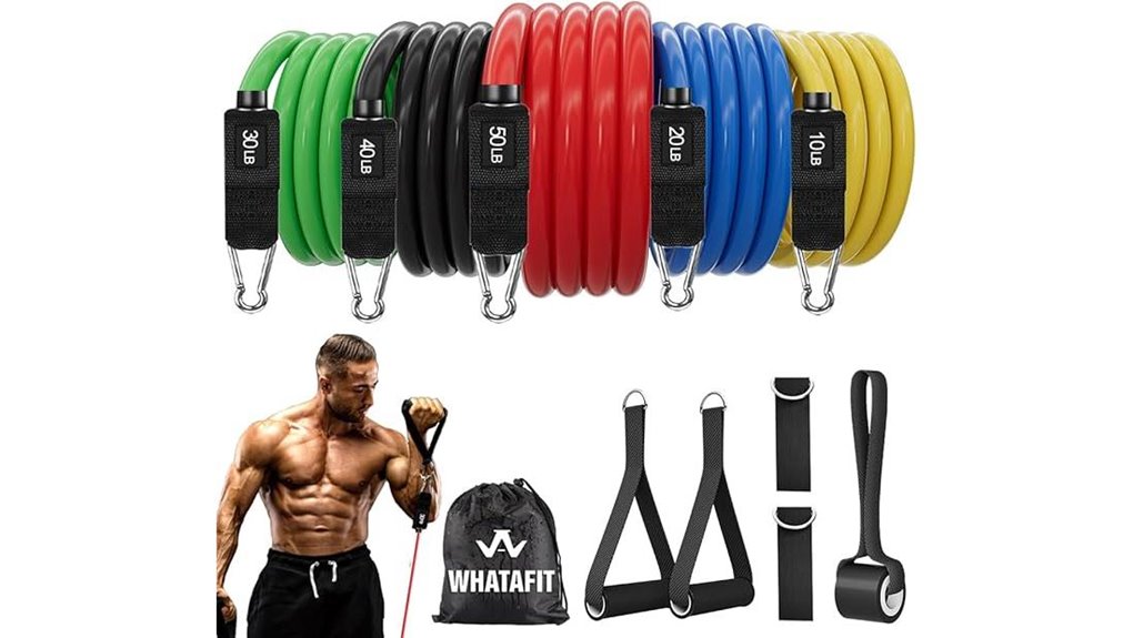whatafit 5 resistant bands accessories
