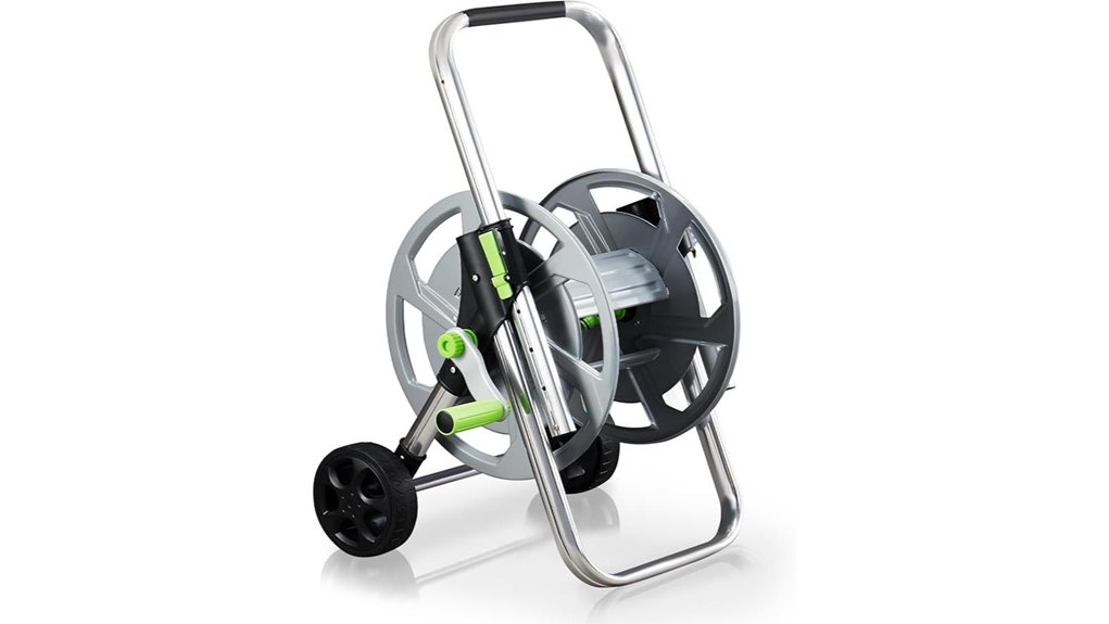 wheeled hose reel cart