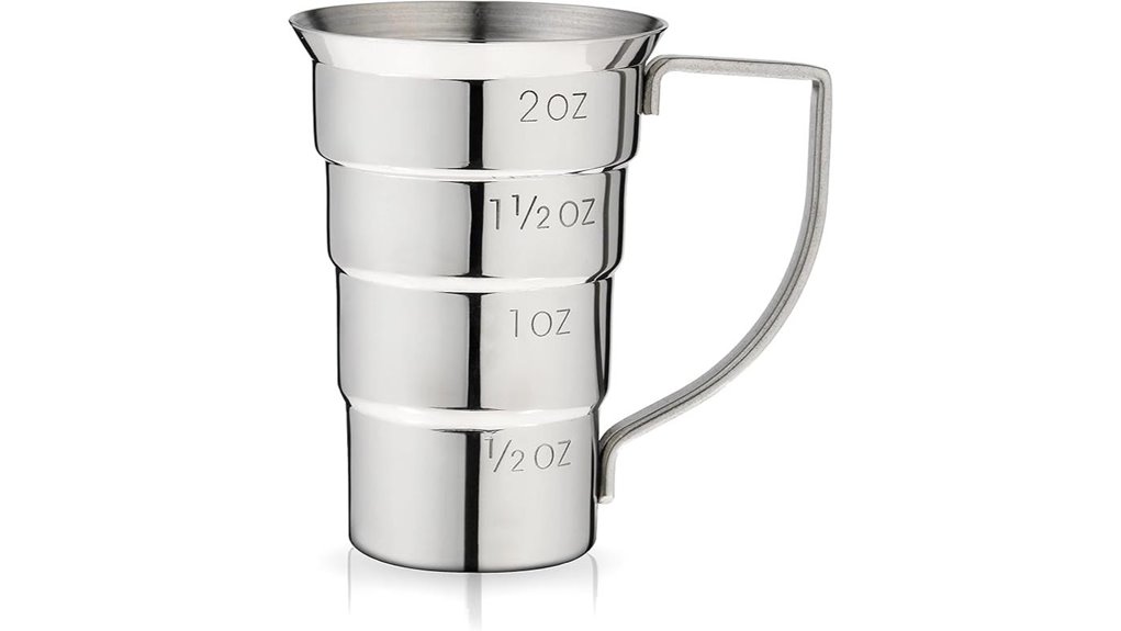 whiskey jigger four markings