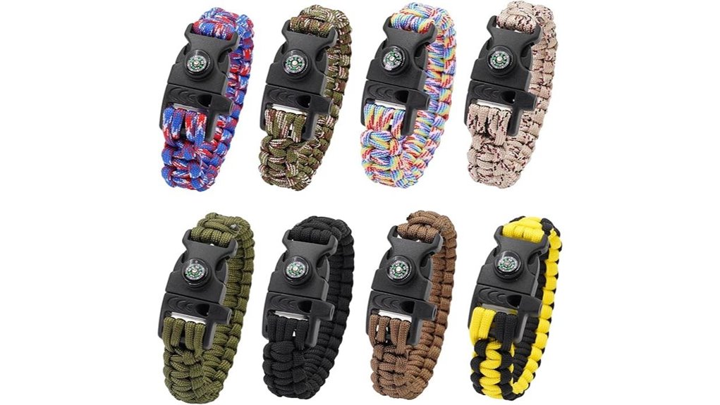 whistle compass eight pack survival kit