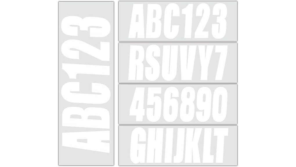 white 3 inch marine stickers