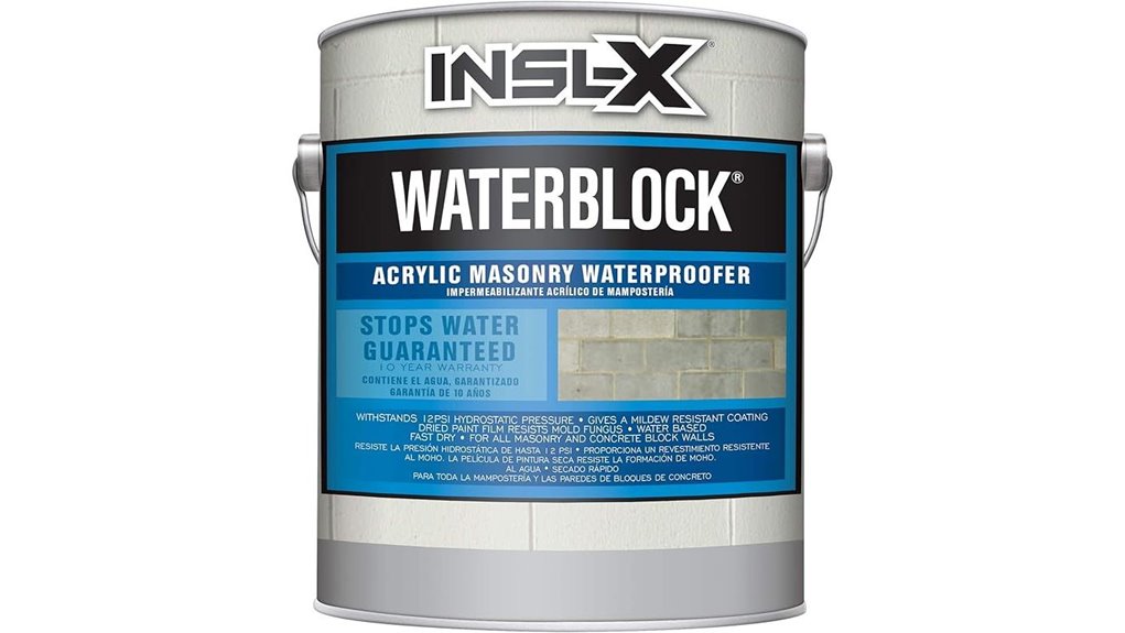 white waterblock acrylic paint