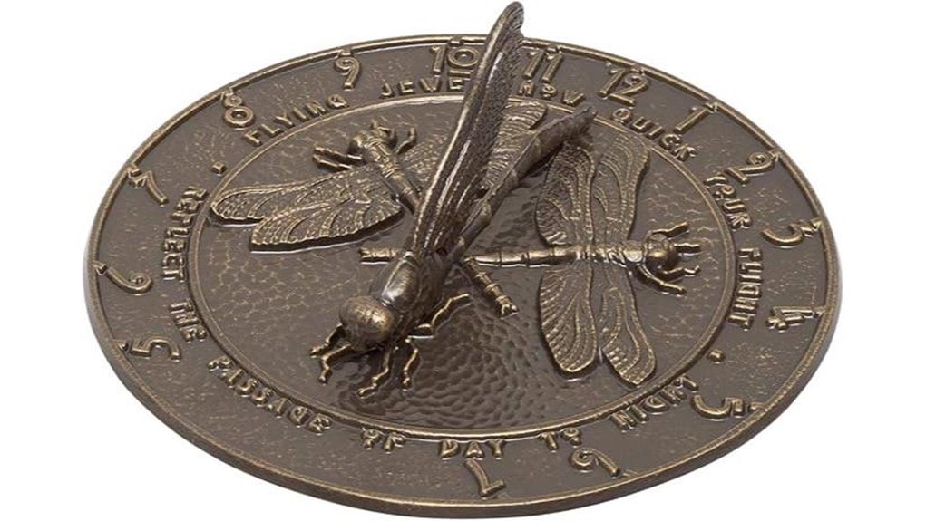 whitehall dragonfly bronze sundial