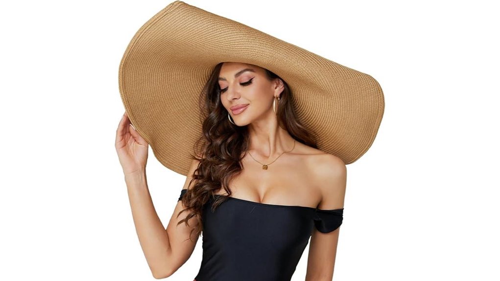 wide brim beach straw
