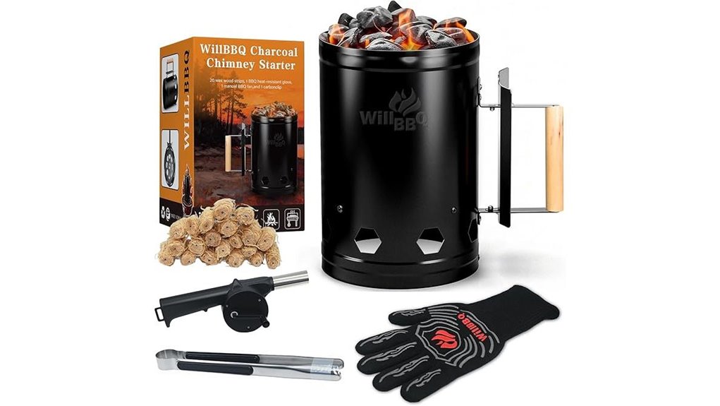 willbbq 20 piece charcoal kit