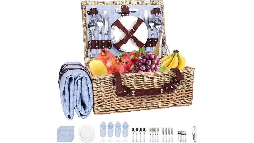 willow 4 person picnic set