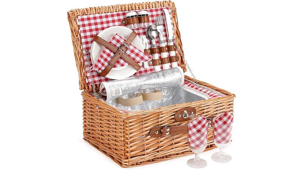 willow wicker picnic basket