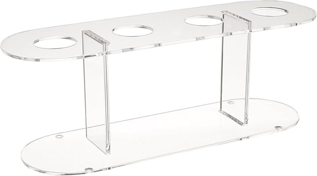 winco 4 hole clear stand