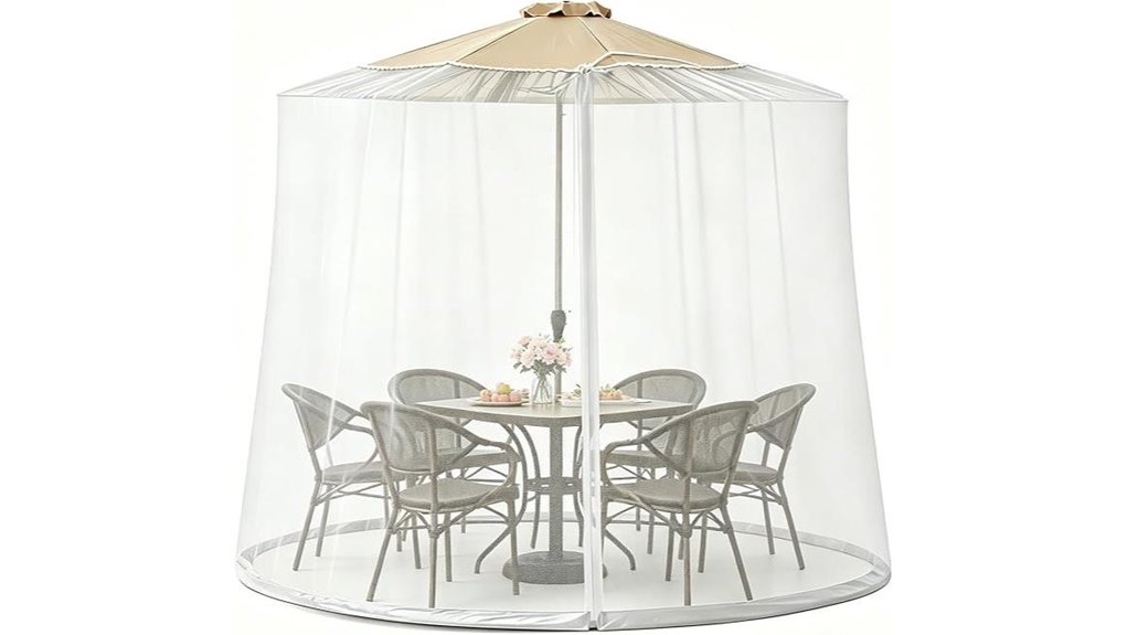 windproof 9 11ft mosquito umbrella