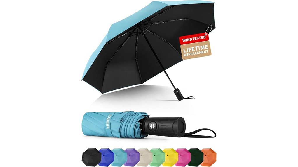 windproof automatic travel umbrella