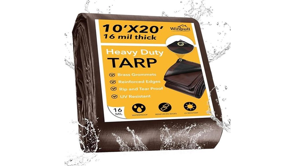 winpull 10x20 waterproof tarp
