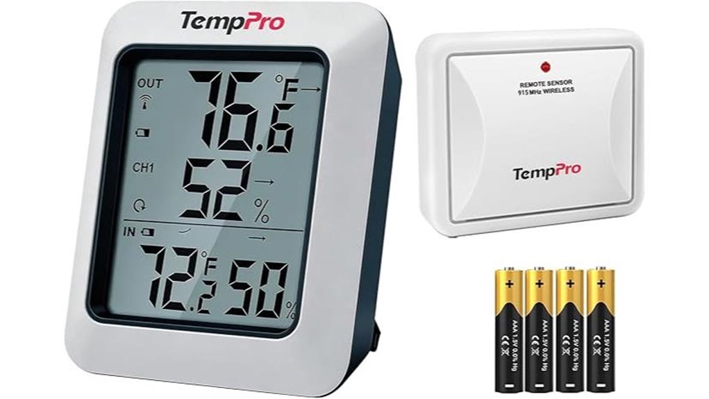 wireless thermometer hygrometer lcd