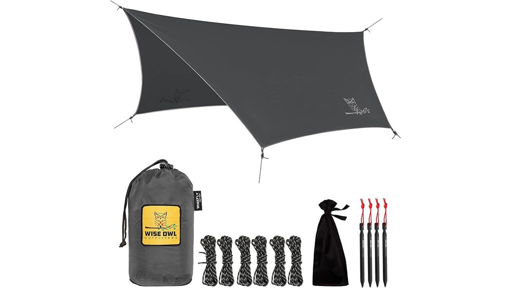 wiseowl waterproof rainfly tarp
